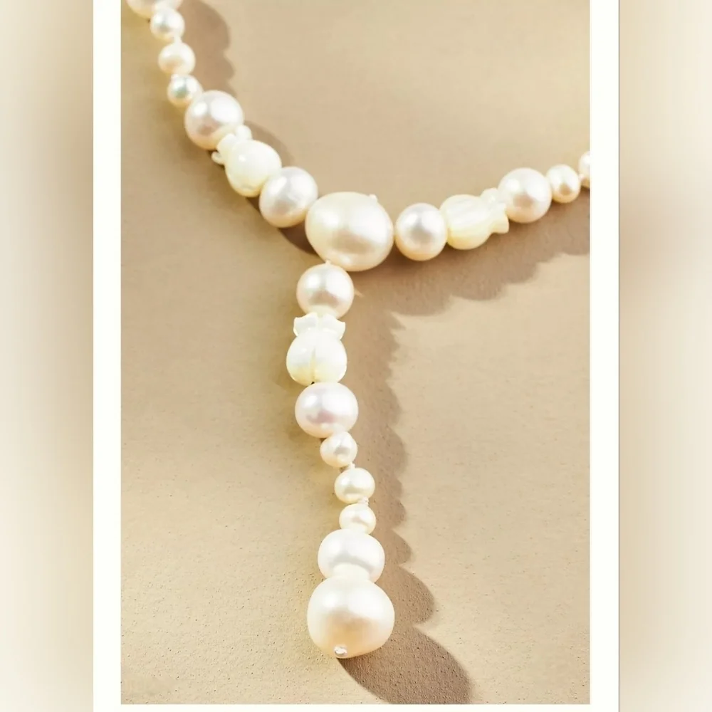 Anthropologie, Reliquia Batalha, Layered Pearl Necklace -NWOT‎ - Picture 2 of 9